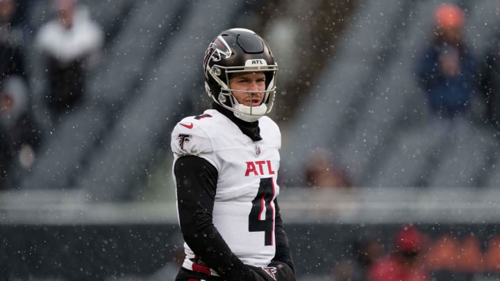 Atlanta Falcons quarterback Taylor Heinicke, left out in the cold, may be at risk of losing his roster spot.