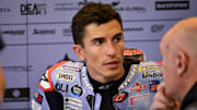 Apr 14, 2024; Austin, TX, USA; Marc Marquez (93) of Spain and Gresini Racing MotoGP before the MotoGP Grand Prix of The Americas at Circuit of The Americas. Mandatory Credit: Jerome Miron-Imagn Images
