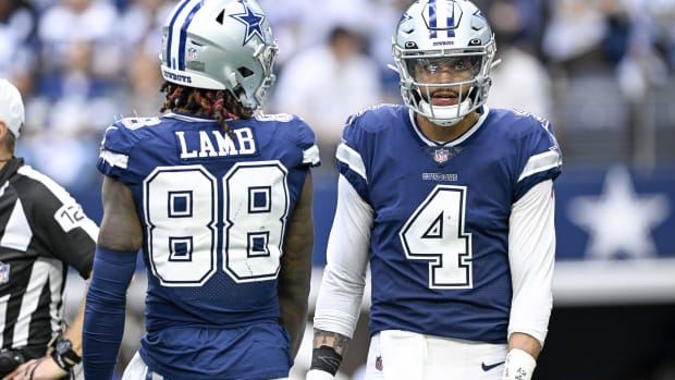 ceedee lamb, dak prescott, dallas cowboys