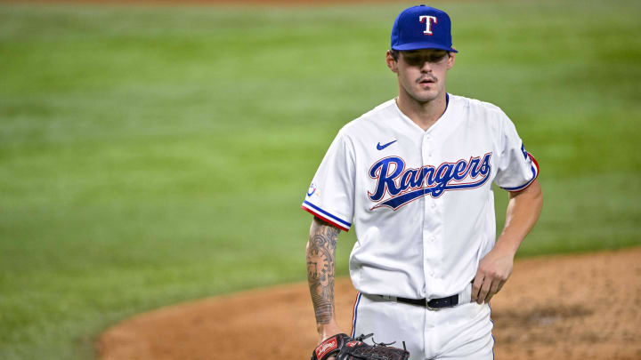 Texas Rangers starting pitcher Cole Ragans gave up five earned runs in 4.1 IP in his last start vs. the Houston Astros at Minute Maid Park.