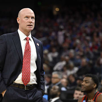 Terrapins head coach Kevin Willard watches on as his Maryland Terrapins take on the Florida Gators.