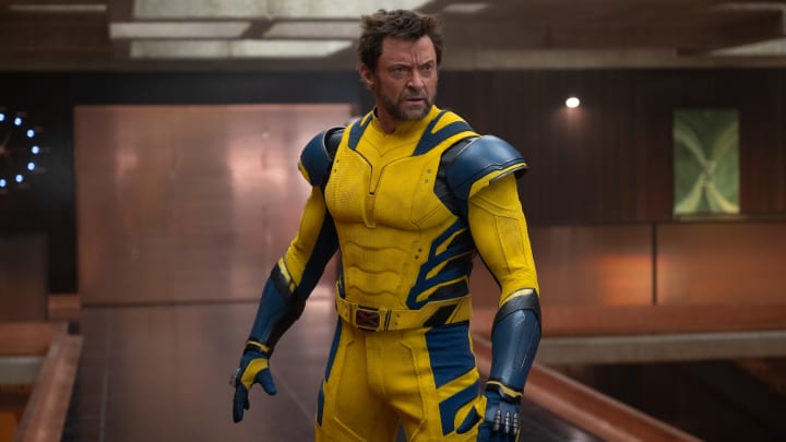 Hugh Jackman as Wolverine/Logan in 20th Century Studios/Marvel Studios' DEADPOOL & WOLVERINE. Photo by Jay Maidment. © 2024 20th Century Studios / © and ™ 2024 MARVEL.