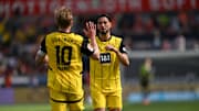 Neben Julian Brandt (l.) könnte auch Ramy Bensebaini den BVB verlassen