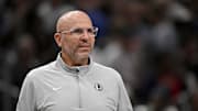 Dallas Mavericks head coach Jason Kidd looks on during the second quarter against the Toronto Raptors.