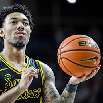 San Francisco Dons guard Malik Thomas (1). 