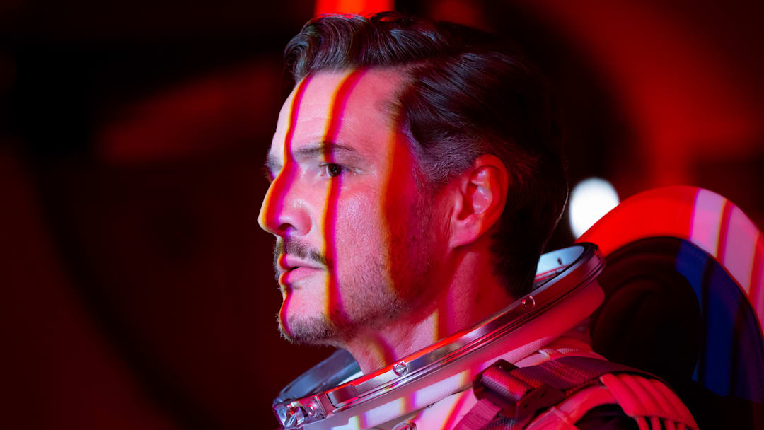 Pedro Pascal as Reed Richards/Mister Fantastic in 20th Century Studios/Marvel Studios' THE FANTASTIC FOUR: FIRST STEPS. Photo by Jay Maidment. © 2025 20th Century Studios / © and ™ 2025 MARVEL.