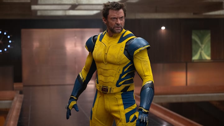 Hugh Jackman as Wolverine/Logan in 20th Century Studios/Marvel Studios' DEADPOOL & WOLVERINE. Photo by Jay Maidment. © 2024 20th Century Studios / © and ™ 2024 MARVEL.