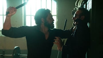 (L-R) Frank Castle/The Punisher (Jon Bernthal) and Matt Murdock/Daredevil (Charlie Cox) in Marvel Television's DAREDEVIL: BORN AGAIN, exclusively on Disney+. Photo by Giovanni Rufino. © 2025 MARVEL.