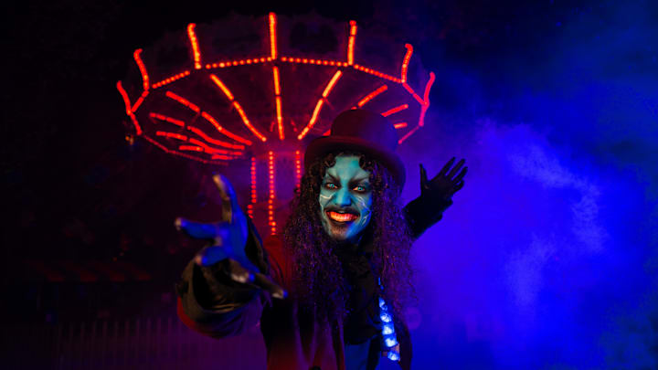 The Necromancer welcomes brave guests to Hersheypark Dark Nights. Photo courtesy Hershey Entertainment