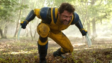Hugh Jackman as Wolverine/Logan in 20th Century Studios/Marvel Studios' DEADPOOL & WOLVERINE. Photo by Jay Maidment. © 2024 20th Century Studios / © and ™ 2024 MARVEL.
