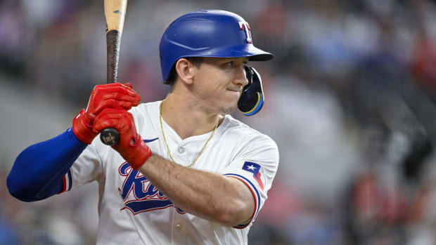 Texas Rangers rookie Wyatt Langford is hitless in his past six games entering Saturday against the Orioles.