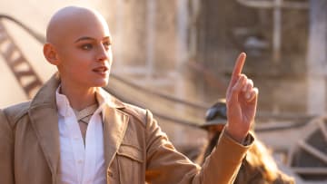 Emma Corrin as Cassandra Nova in 20th Century Studios/Marvel Studios' DEADPOOL & WOLVERINE. Photo by Jay Maidment. © 2024 20th Century Studios / © and ™ 2024 MARVEL.