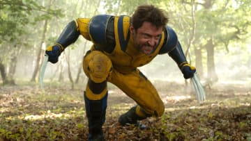 Hugh Jackman as Wolverine/Logan in 20th Century Studios/Marvel Studios' DEADPOOL & WOLVERINE. Photo by Jay Maidment. © 2024 20th Century Studios / © and ™ 2024 MARVEL.