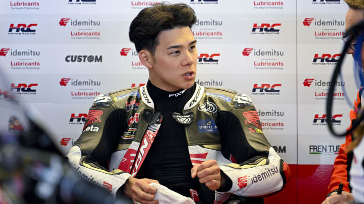 Apr 14, 2024; Austin, TX, USA; Takaaki Nakagami (30) of Japan and LCR Honda Idemitsu before the MotoGP Grand Prix of The Americas at Circuit of The Americas. Mandatory Credit: Jerome Miron-USA TODAY Sports