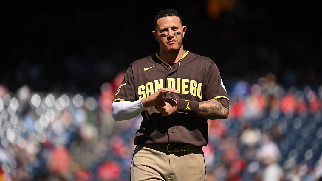 May 31, 2026; Washington, District of Columbia, USA; San Diego Padres third baseman Manny Machado (13) walks back to the dugout against the Washington Nationals during the eighth inning at Nationals Park. Mandatory Credit: Rafael Suanes-Imagn Images May 31, 2026; Washington, District of Columbia, USA; San Diego Padres third baseman Manny Machado (13) walks back to the dugout against the Washington Nationals during the eighth inning at Nationals Park. Mandatory Credit: Rafael Suanes-Imagn Images