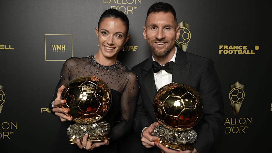 Aitana Bonmatí (left) and Lionel Messi (right) won the Women’s and Men’s Ballon d’Or trophies in 2023. | IMAGO/PRESSE SPORTS