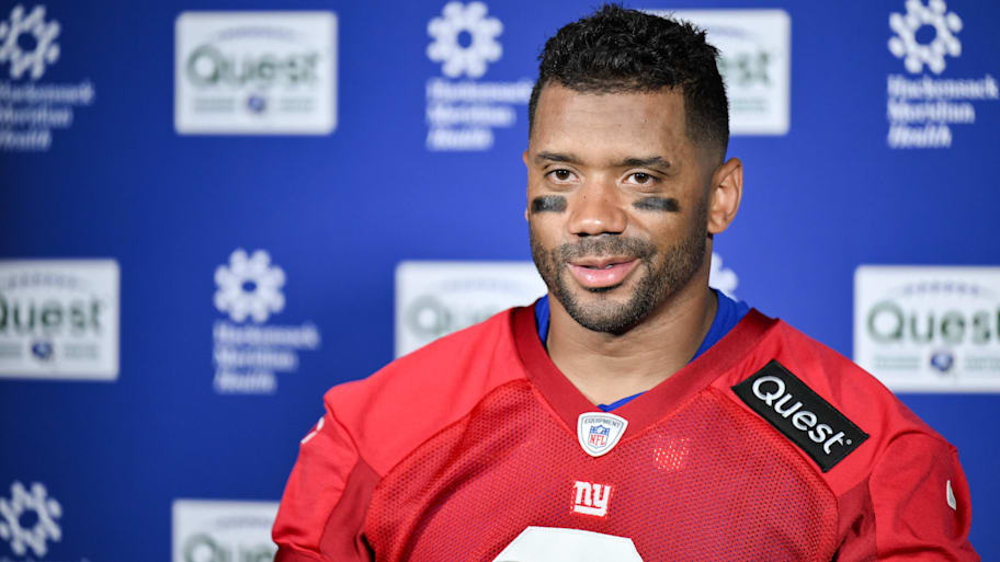 Russell Wilson is looking forward to his first season with the Giants. | John Jones-Imagn Images