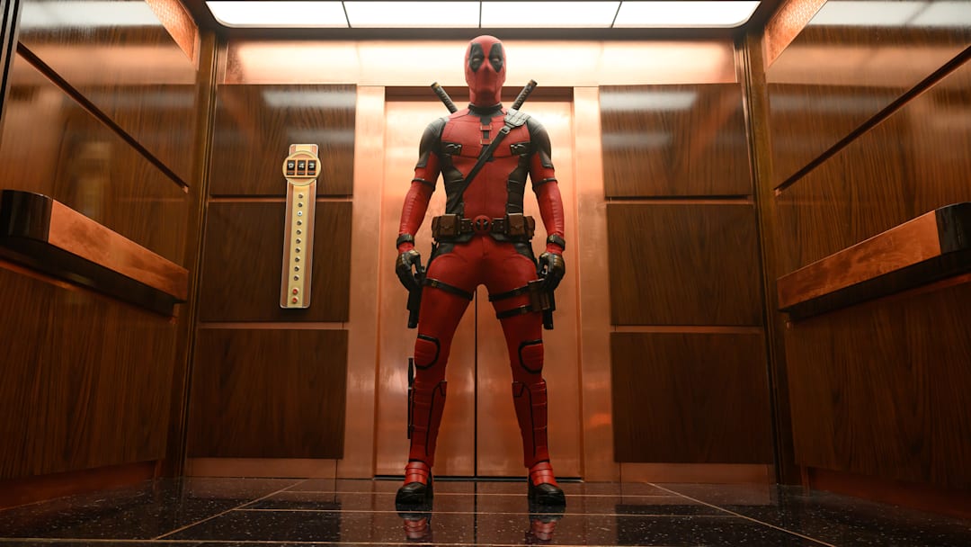 Ryan Reynolds as Deadpool/Wade Wilson in 20th Century Studios/Marvel Studios' DEADPOOL & WOLVERINE. Photo by Jay Maidment. © 2024 20th Century Studios / © and ™ 2024 MARVEL.