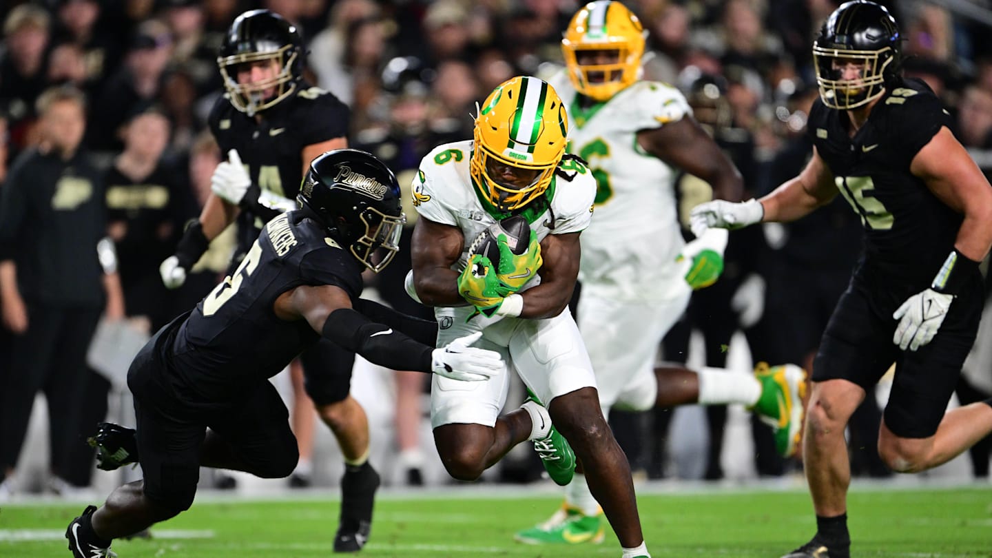 LIVE Score Updates Oregon Ducks, Purdue Boilermakers Noah Whittington Highlight