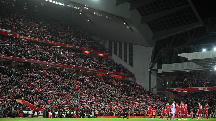 The towering Anfield stands can produce a legendary noise