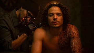 (L-R): John (Manny Montana) and Parker Robinson/The Hood (Anthony Ramos) in Marvel Television's IRONHEART, exclusively on Disney+. Photo by Jalen Marlowe. © 2025 MARVEL. All Rights Reserved.
