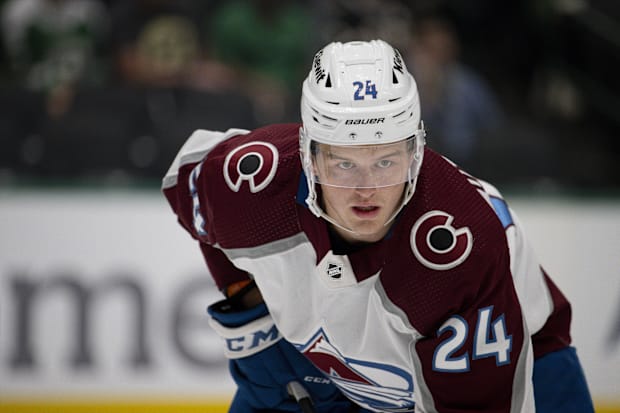 Colorado Avalanche right wing Oskar Olausson