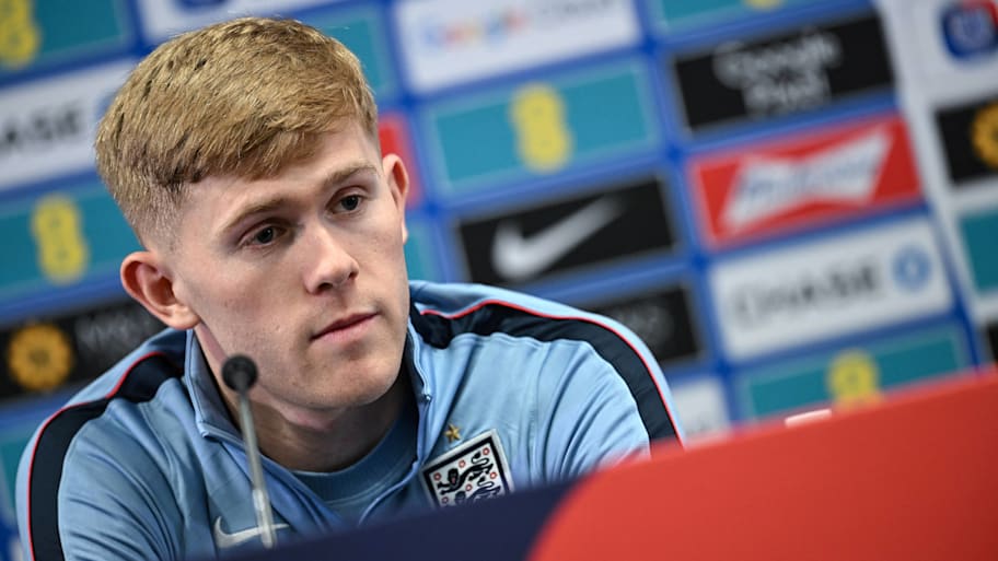 Lewis Hall on England duty in March.