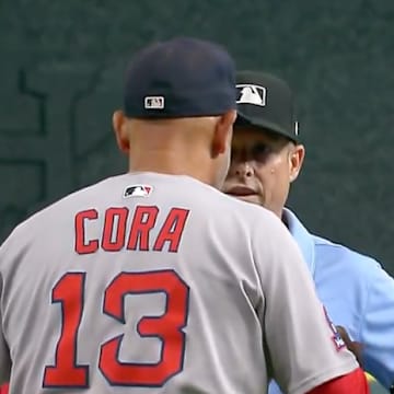 Red Sox manager Alex Cora was ejected for the fifth time this season during the club's 4-1 loss to the Astros Wednesday. 
