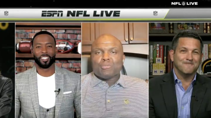 Adam Schefter and the NFL Live crew had some fun talking about Travis Kelce and Taylor Swift. 