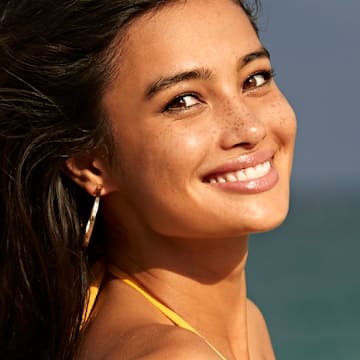 Kelsey Merritt was photographed by Ben Watts in Hollywood, Fla. Swimsuit by Ola Vida. Earrings by 8 Other Reasons.