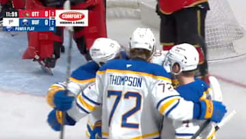 Sabres took an early 1–0 lead against the Senators on Wednesday night.