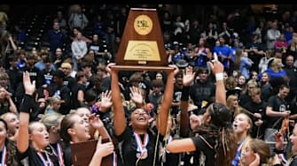 The Byron Nelson High School volleyball team (Trophy Club, Texas) finished the 2024 season as the No. 1 team in the High School on SI national rankings after winning the UIL Class 6A, Division II title.