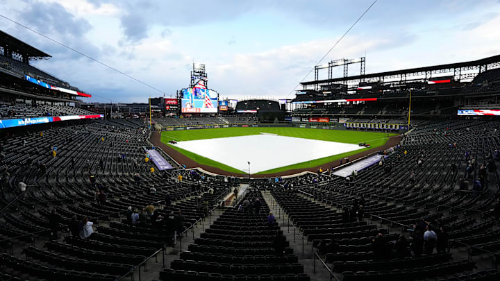 Sep 17, 2025; Denver, Colorado, USA; General view of Coors Field before the game between the Miami Marlins against the Colorado Rockies.