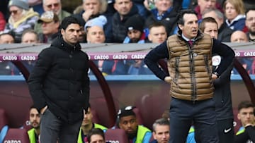 Unai Emery’s (right) Aston Villa have scuppered Arsenal’s dreams in the past.