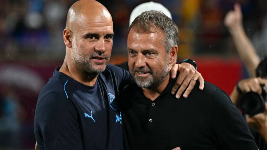 Pep Guardiola, Hansi Flick