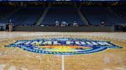 Apr 6, 2025; Tampa, FL, USA; Confetti is seen on the court after the national championship of the women's 2025 NCAA tournament between the South Carolina Gamecocks and the Connecticut Huskies at Amalie Arena. Kirby Lee-Imagn Images