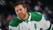 Feb 27, 2024; Denver, Colorado, USA; Dallas Stars center Joe Pavelski (16) before the game against the Colorado Avalanche at Ball Arena. Mandatory Credit: Ron Chenoy-USA TODAY Sports
