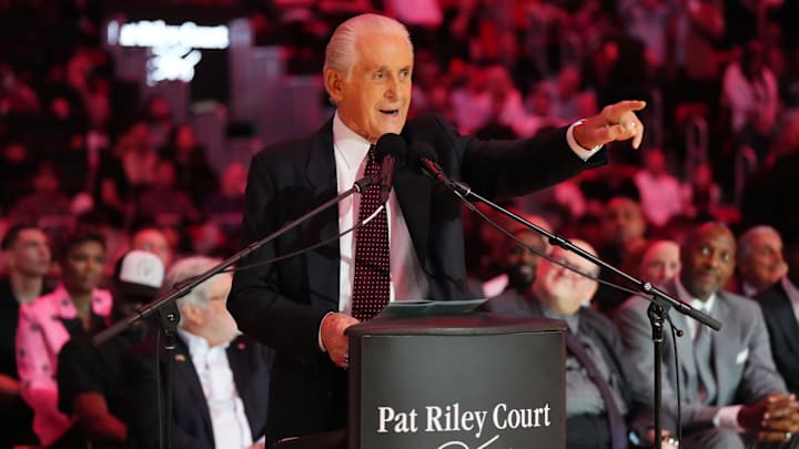 Riley won four NBA championships as head coach of the Lakers. Riley won four NBA championships as head coach of the Lakers.