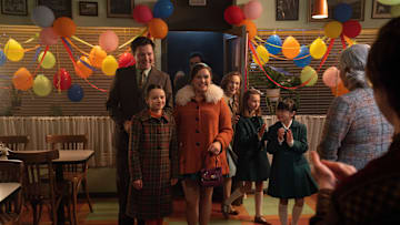 Picture shows: Roger Noble (CONOR O’DONNELL) Colette Corrigan (FRANCESCA FULLILOVE) Nancy Corrigan (MEGAN CUSACK) Shelagh Turner (LAURA MAIN) Angela Turner (ALICE BROWN) May Tang (APRIL RAE HOANG)