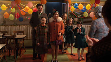 Picture shows: Roger Noble (CONOR O’DONNELL) Colette Corrigan (FRANCESCA FULLILOVE) Nancy Corrigan (MEGAN CUSACK) Shelagh Turner (LAURA MAIN) Angela Turner (ALICE BROWN) May Tang (APRIL RAE HOANG)