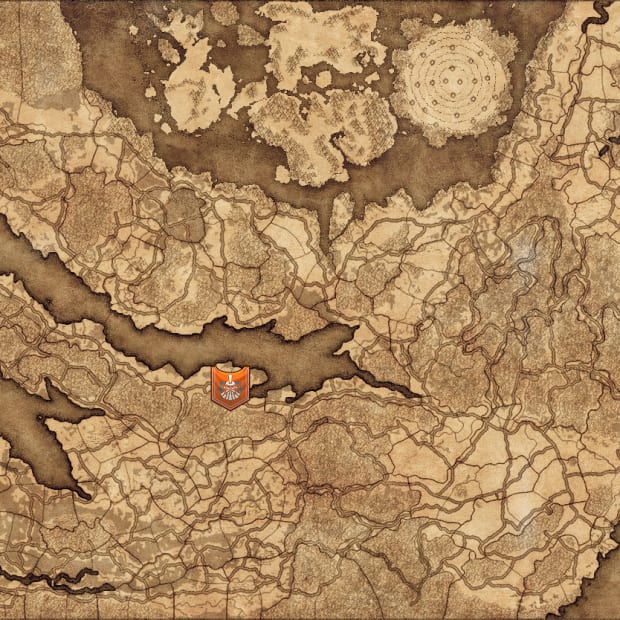 Total War: Warhammer 3 Realms of Chaos map showing Malakai's start position.
