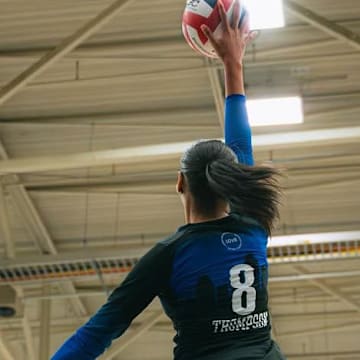 Grand Oaks senior outside hitter Halle Thompson was a force last fall for the Grizzlies, making 465 kills, 38 blocks and 257 digs. The Wisconsin commit’s efforts helped Grand Oaks finish 42-7 and win the UIL Texas Class 6A, Division I state title.