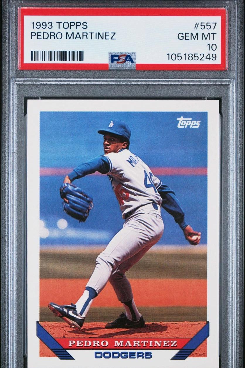 rare 1993 topps baseball cards 1993 Fleer Tom Glavine Signed Promo Card With Fleer Stamp PSA DNA RARE —  Showpieces Sports main image 1