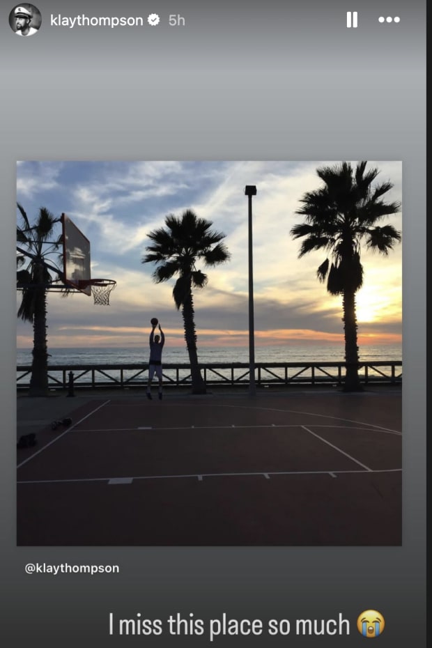 Klay Thompson's Instagram Story