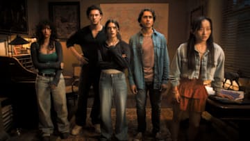 (L to R) Odessa Azion, Belmont Cameli, Ella Rubin, Michael Cimino, and Ji-young Yoo star in Until Dawn