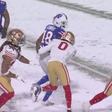 Amari Cooper pitches a lateral to Josh Allen for a touchdown.