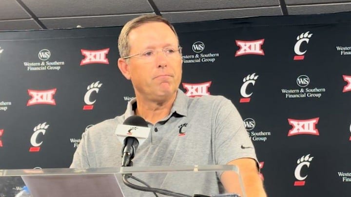 Cincinnati Bearcats head football coach Scott Satterfield starts his second season Saturday at Nippert Stadium vs. Towson.