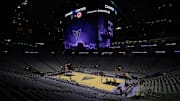 A view of the arena before the game between the Golden State Valkyries and the Los Angeles Sparks at Chase Center.