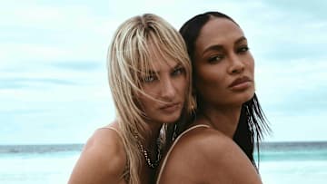 Candice Swanepowel and Joan Smalls