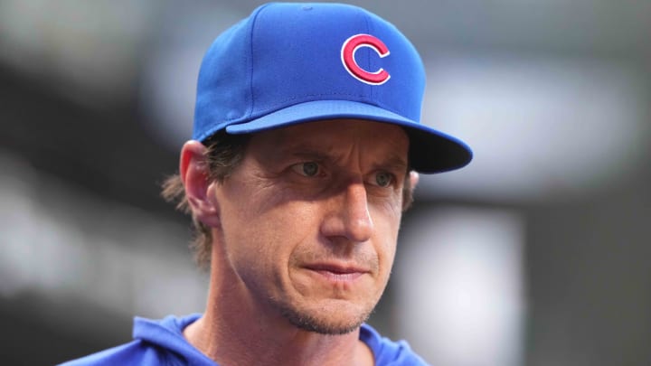 Jul 10, 2024; Baltimore, Maryland, USA; Chicago Cubs manager Craig Counsell (30) prior to the game against the Baltimore Orioles at Oriole Park at Camden Yards.